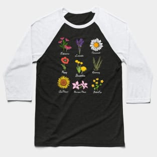 Vintage Botanical Floral Flower Love Grower Flower Gifts T-Shirt Baseball T-Shirt